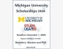 Программа стипендий Michigan University Scholarships 2026 в США