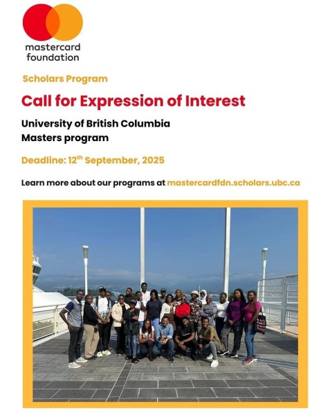 Программа стипендий The Mastercard Foundation Scholars Program 2026-27 в США