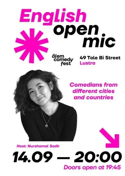 Stand Up: English open mic┃Алматы 14.09.2025