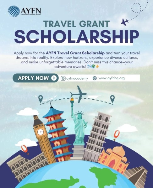Стипендия AYFN Travel Grant 2025 | Возможность посетить страну мечты