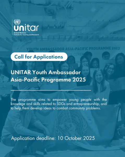 Программа Youth Ambassador Asia-Pacific Programme 2025
