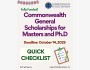 Программа стипендий Commonwealth General Scholarships 2025 в Великобритании