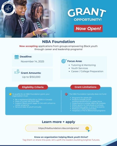 Программа грантов The NBA Foundation Grant 2025