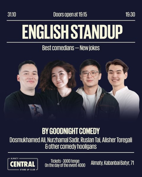 Stand Up: English StandUp Night┃Алматы 31.10.2025