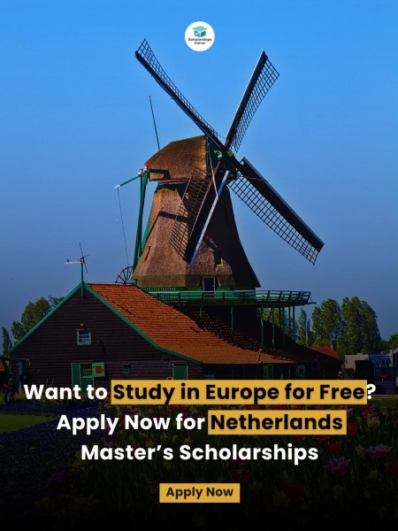 Программа стипендий Master’s Degree Scholarships 2026 в Нидерландах