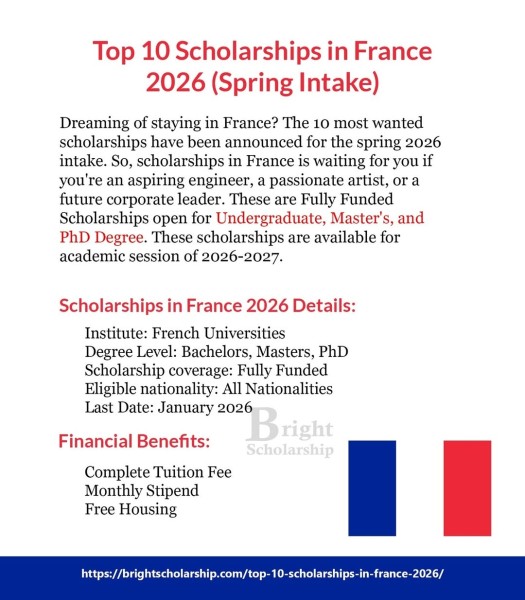 10 лучших стипендий во Франции 2026