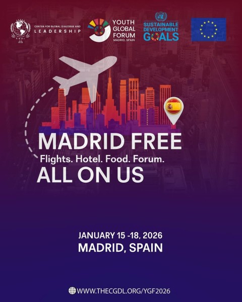 Глобальный молодежный форум 2026 в Мадриде | Возможность полного финансирования
