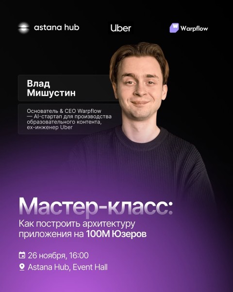 Мастер-класс: "Как построить архитектуру приложения на 100М юзеров"