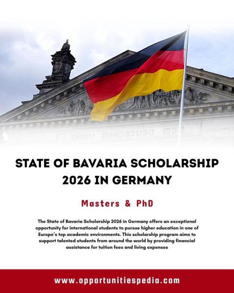 Программа стипендий State of Bavaria Scholarship 2026 в Германии
