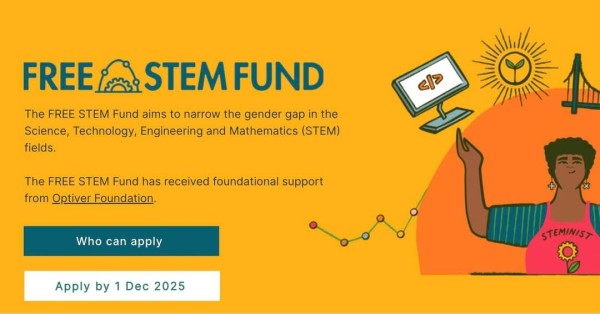 Гранты для проектов способствующих гендерному равенству и интеграции в STEM | STEM Fund 2025