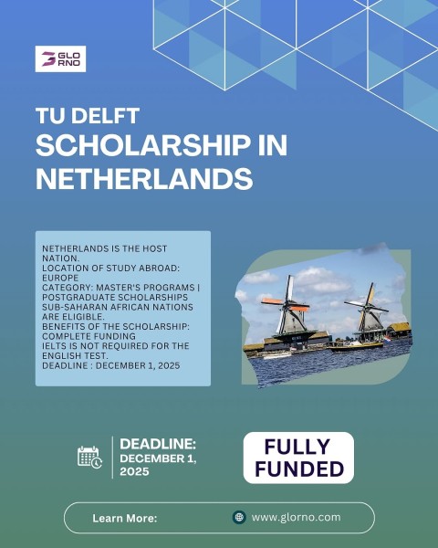 Программа стипендий Delft University of Technology Scholarships 2026 в Нидерландах