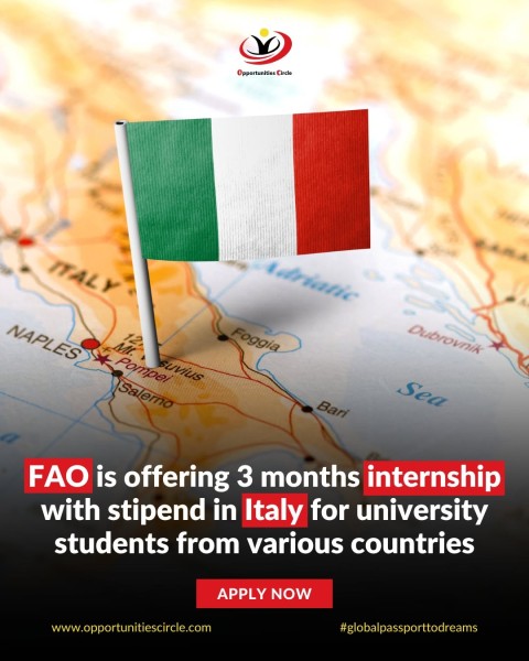 Программа стажировок FAO Internship Program 2026 в Италии