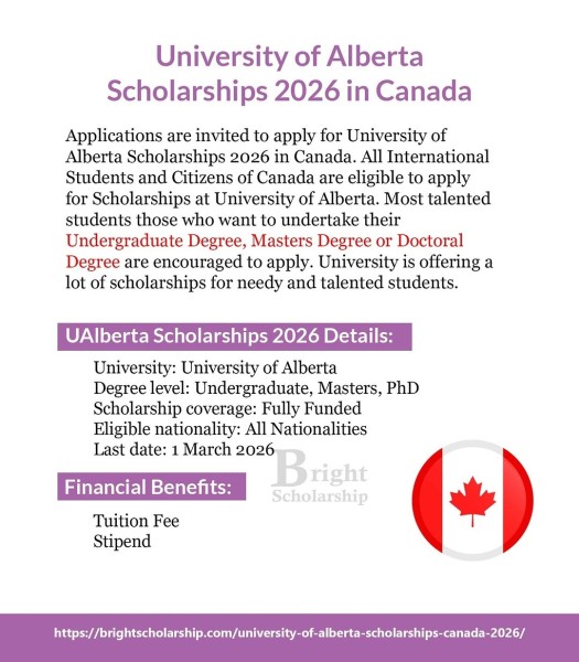 Программа стипендий University of Alberta Scholarships 2026 в Канаде