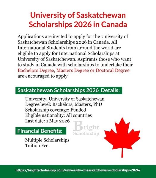 Программа стипендий University of Saskatchewan Scholarships 2026 в Канаде