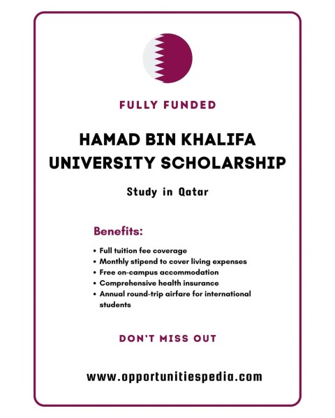Программа стипендий Hamad Bin Khalifa University Scholarship 2026 в Катаре