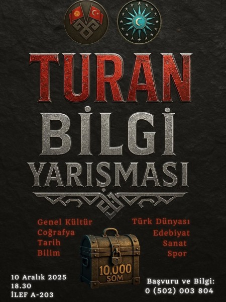 Конкурс знаний «Туран» для студентов Кыргызско-Турецкого университета «Манас»