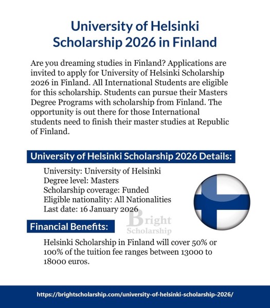 Программа стипендий University of Helsinki Scholarship 2026 в Финляндии