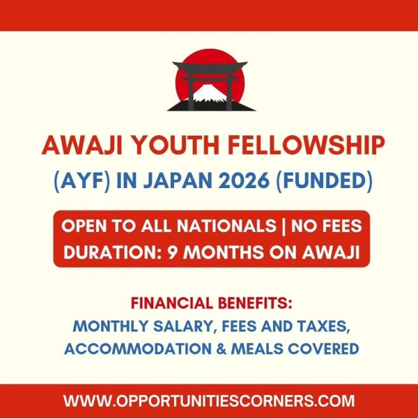 Программа Awaji Youth Fellowship 2026 в Японии