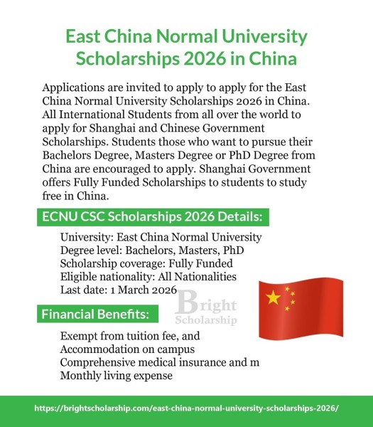 Программа стипендий East China Normal University Scholarships 2026 в Китае
