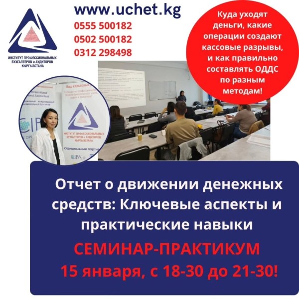 Семинар-практикум: "Отчет о движении денежных средств: Ключевые аспекты и практические навыки"