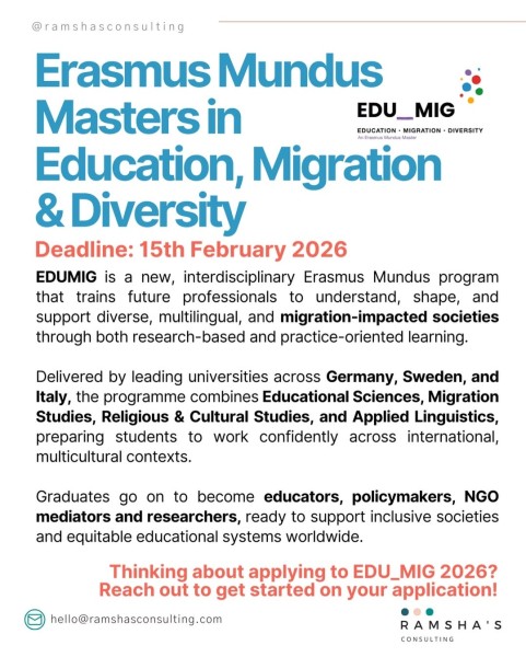 Стипендиальная программа Erasmus Mundus Master