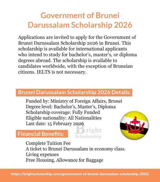 Программа стипендий Government of Brunei Darussalam Scholarship 2026 в Брунее