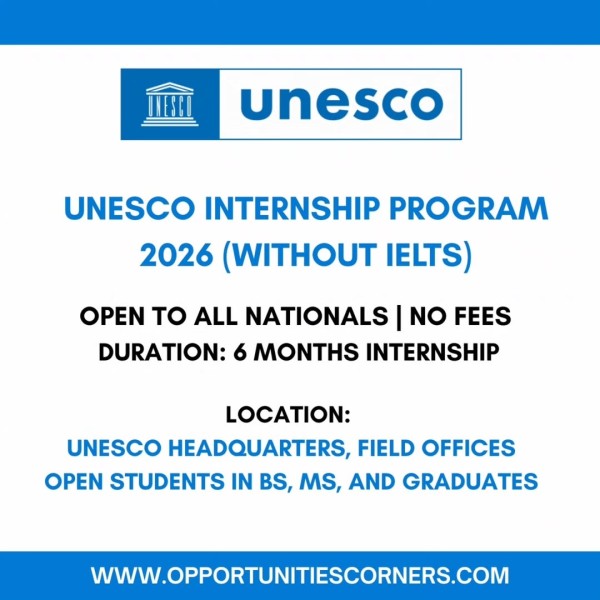 Стажировка в ЮНЕСКО 2026 без IELTS!
