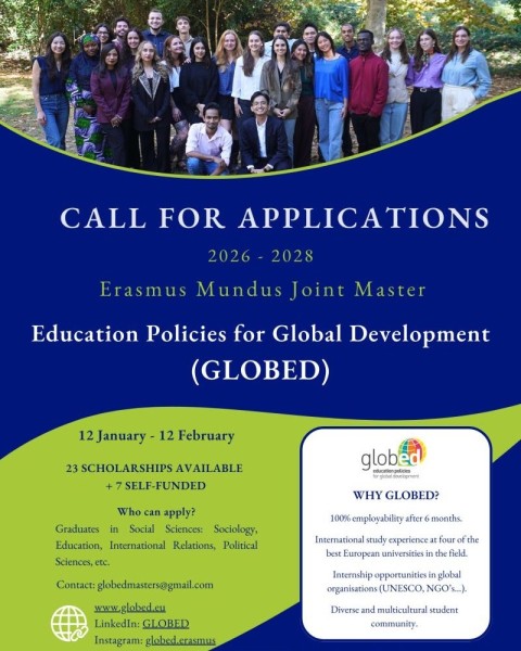 Программа Erasmus Mundus GLOBED 2026