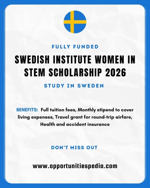 Программа стипендий Swedish Institute Women in STEM Scholarship 2026 в Швеции