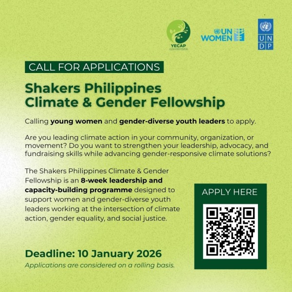 Программа Shakers Philippines Climate & Gender Fellowship 2026