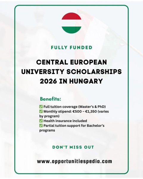 Программа стипендий Central European University (CEU) Scholarships 2026 в Венгрии