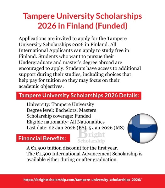 Программа стипендий Tampere University Scholarships 2026 в Финляндии