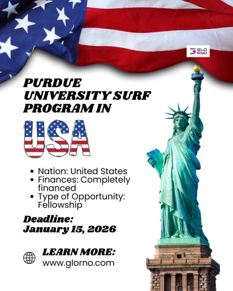 Летняя исследовательская стипендия для студентов Университета Пердью 2026!