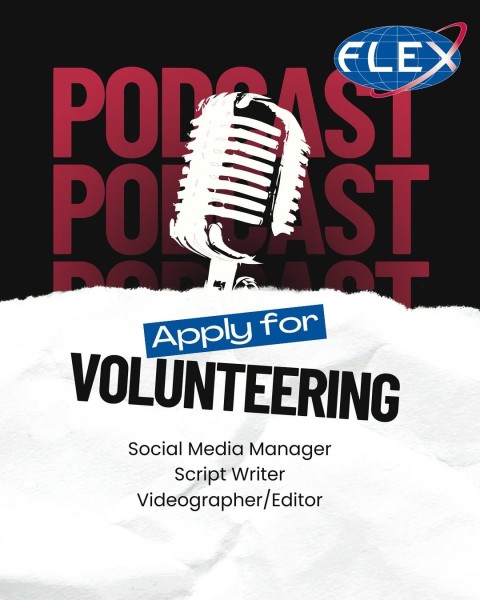 FLEX Podcast Team: набор волонтёров в медиа-проект | 25.01.2026