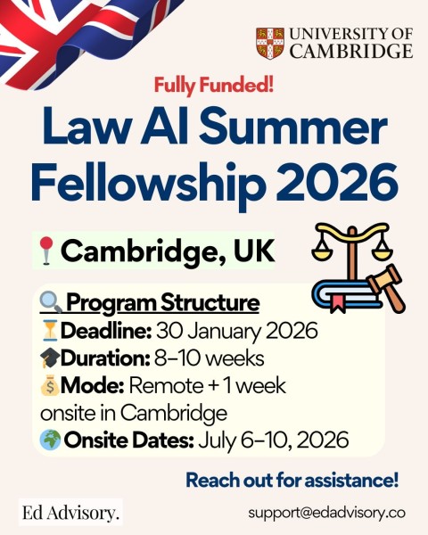 Программа Law AI Summer Fellowship 2026 в Великобритании