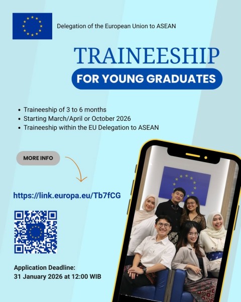 Оплачиваемая стажировка для студентов международных отношений для работы в Делегации ЕС в АСЕАН?