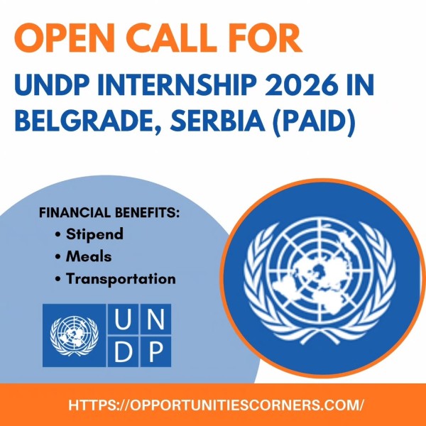 Оплачиваемая стажировка в ПРООН 2026 в Сербии | UNDP Internship 2026 in Serbia