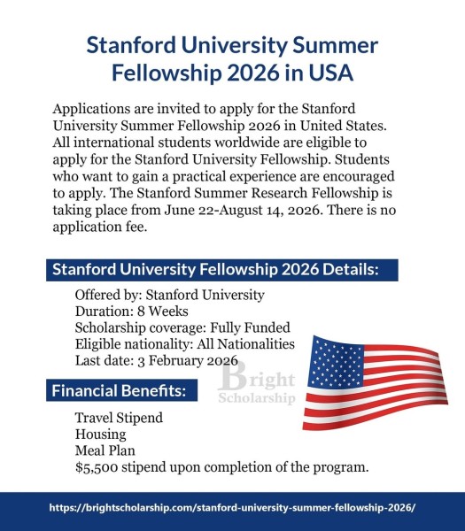 Летняя программа стипендии Стэнфордского университета 2026 года в США