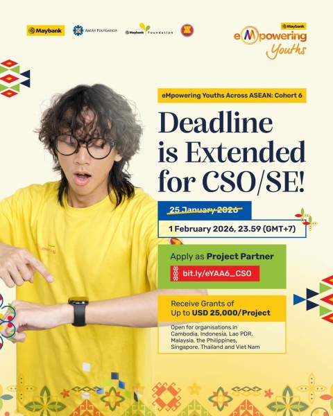 Грантовая программа eYAA: Поддержка гражданского общества в Юго-Восточной Азии