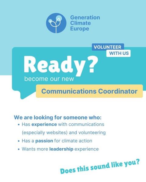 Работа в сфере климата: координатор по коммуникациям в GCE | Join GCE’s dynamic team as Communications Coordinator