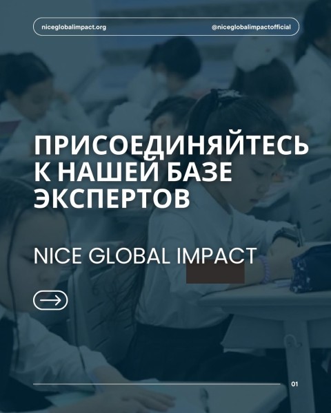 Набор экспертов для участия в будущих проектах NICE Global Impact