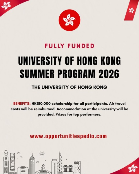 Программа стипендий University of Hong Kong Summer Program 2026