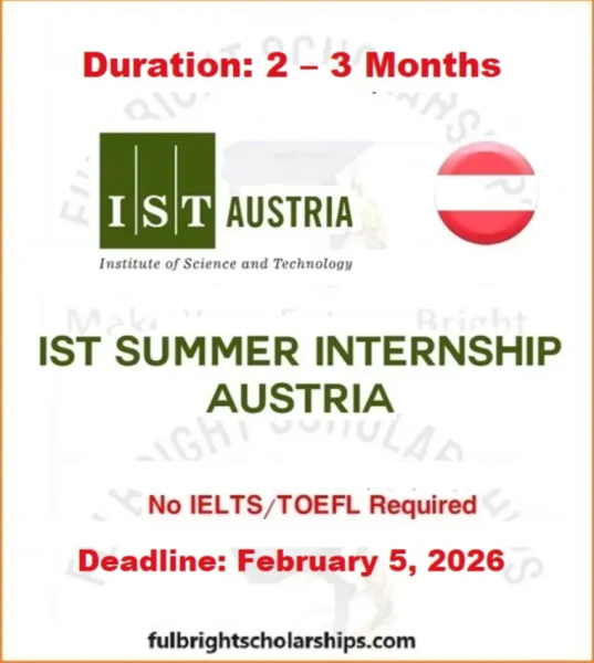 ISTernship 2026: Летняя исследовательская стажировка в Австрии