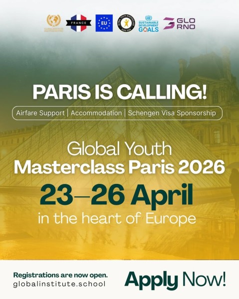  Глобальный молодежный мастер-класс – Париж 2026 | Полностью финансируется | Global Youth Masterclass – Paris 2026 | Fully Funded