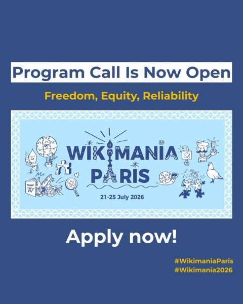 Конкурс на участие в конференции "Викимания-2026" | Wikimania 2026 Program