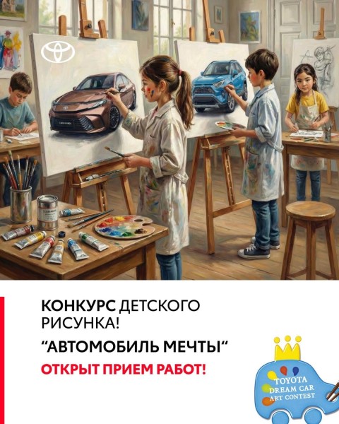 Конкурс детского рисунка Toyota «Автомобиль мечты»