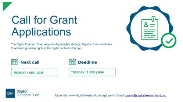 Digital Freedom Fund Grant 2025–2026 | Грант на защиту цифровых прав в Европе
