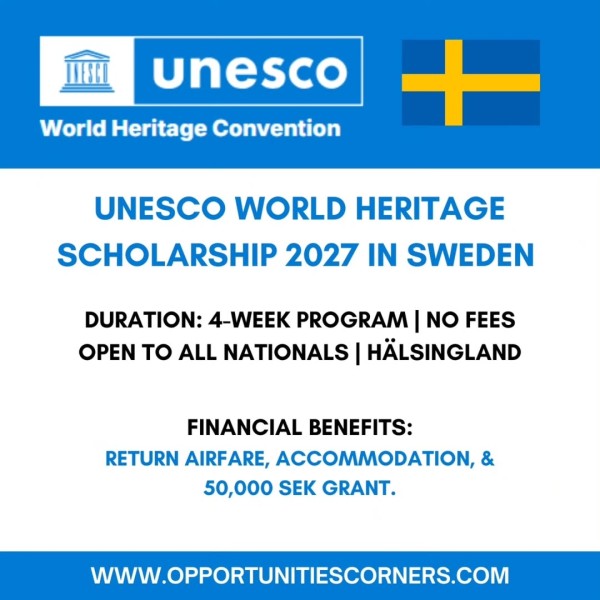 Программа Всемирного наследия ЮНЕСКО в Швеции 2026 — полностью финансируемая резиденция