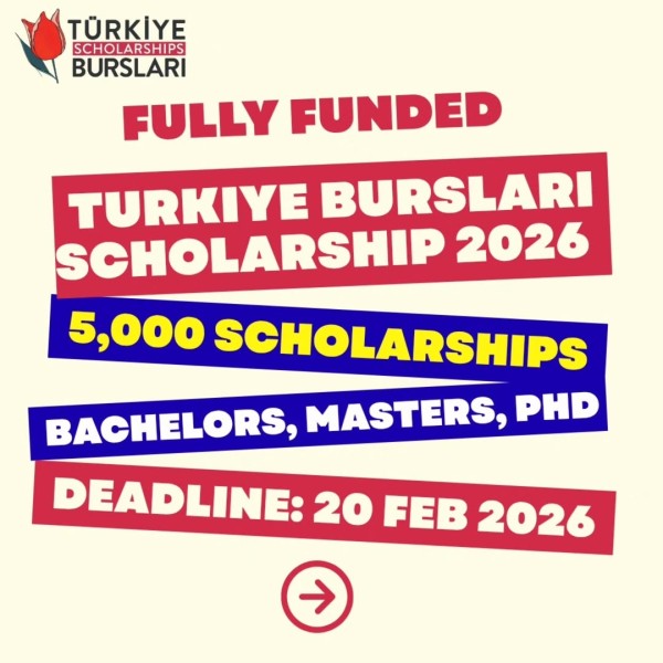 Стипендия Türkiye Bursları 2026 — полностью финансируемое обучение в Турции