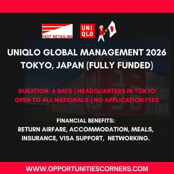 UNIQLO Japan — Global Management Program 2026 | полностью профинансированная программа в Японии